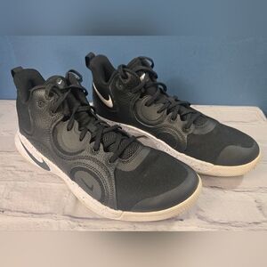 Nike Fly By Mid Basketball Shoes Sneaker CU3503-004 Men's Size 10 Black White